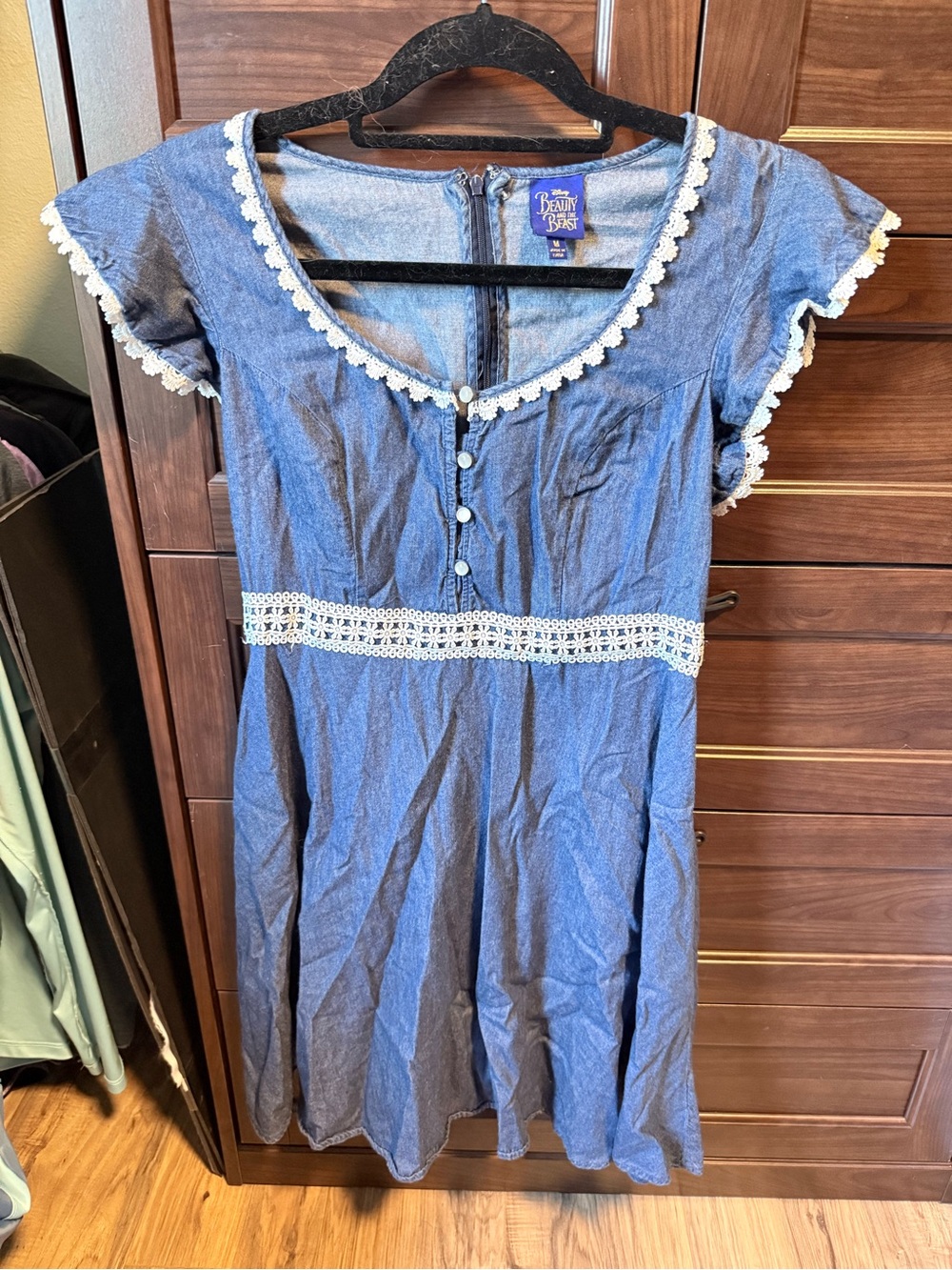 Disney Beauty and the Beast Belle Dress Sz. M chambray, cosplay, disney bounding